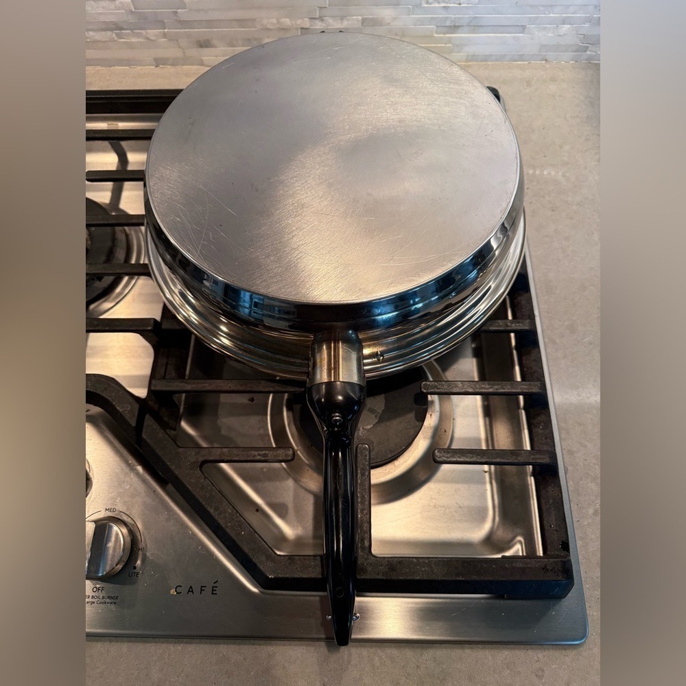Kitchen Craft by West Bend 12” Stainless Steel Waterless Skillet with Vented Lid - Picture 4 of 7